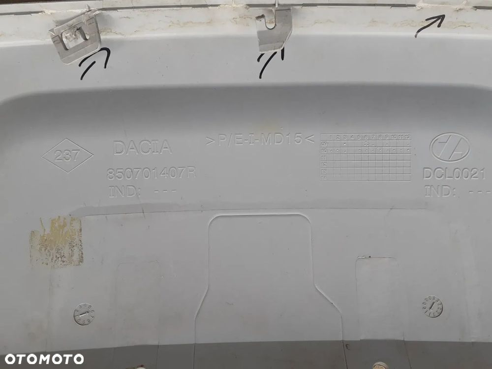 DACIA DUSTER I 10-17 SPOILER ZDERZAKA TYLNEGO ORYGINAŁ 850701407R WYSYŁKA 24H - 6