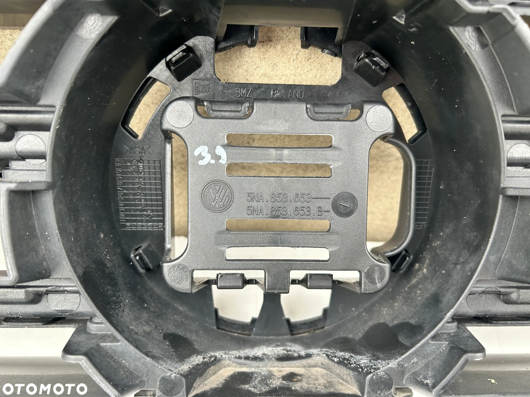 VOLKSWAGEN VW TIGUAN 2 II GRILL ATRAPA CHROM 5NA 5NA853653 - 6