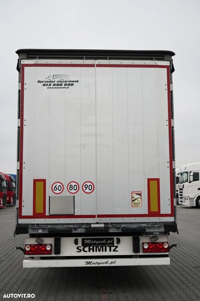Schmitz Cargobull CORTINĂ / STANDARD / CAMION DIN OȚEL - 9 M / ACOPERIȘ CULISANT / AXĂ CULISANTĂ / - 12