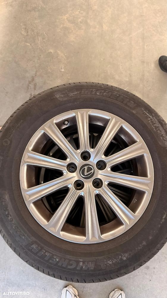 Jante ORIGINALE cu senzori si anvelope de VARA MICHELIN 225/65/R17 ptr LEXUS RX 450H - 4