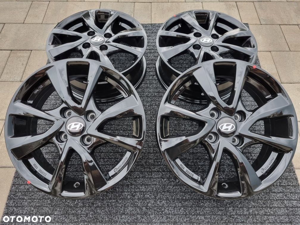Hyundai 15" nowe felgi alu i10 i20 Inster Bayon 4x100 czarne alufelgi - 3