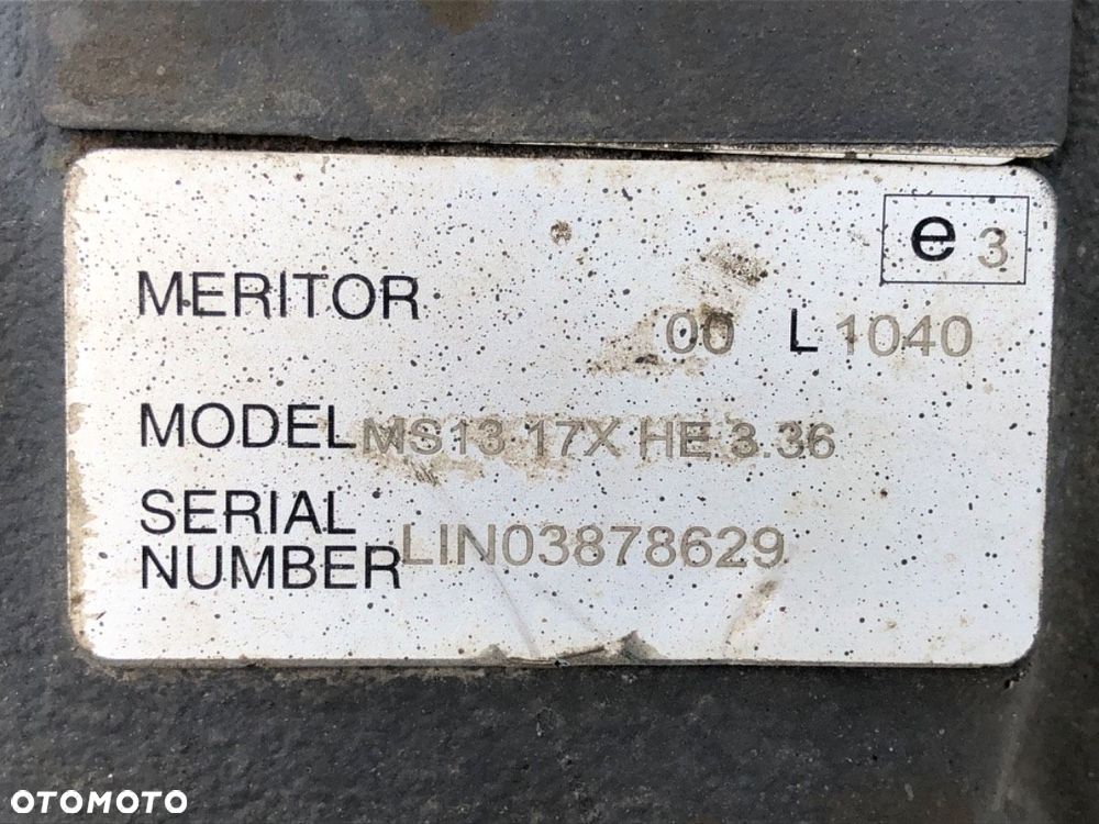 MOST DYFER TYŁ  VOLVO FH II 2012 - 2022 460 338 kW [460 KM] 6x4 2012 MS13 17X HE - 3