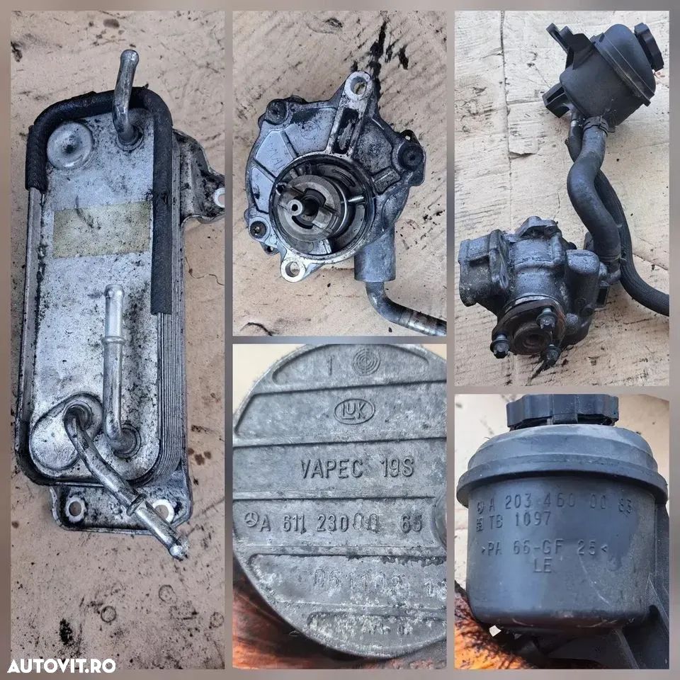 Anexe motor mecedes sprinter 2.7 270 cdi cdi w905 2,2 cdi 2000-2007 cod motor om612 alternator termoflot clapeta EGR rampa injectoare - 5