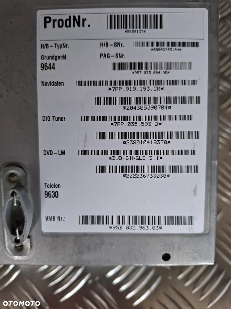 Porsche Macan S Radio Nawigacja Wyświetlacz 95B03596303 - 6