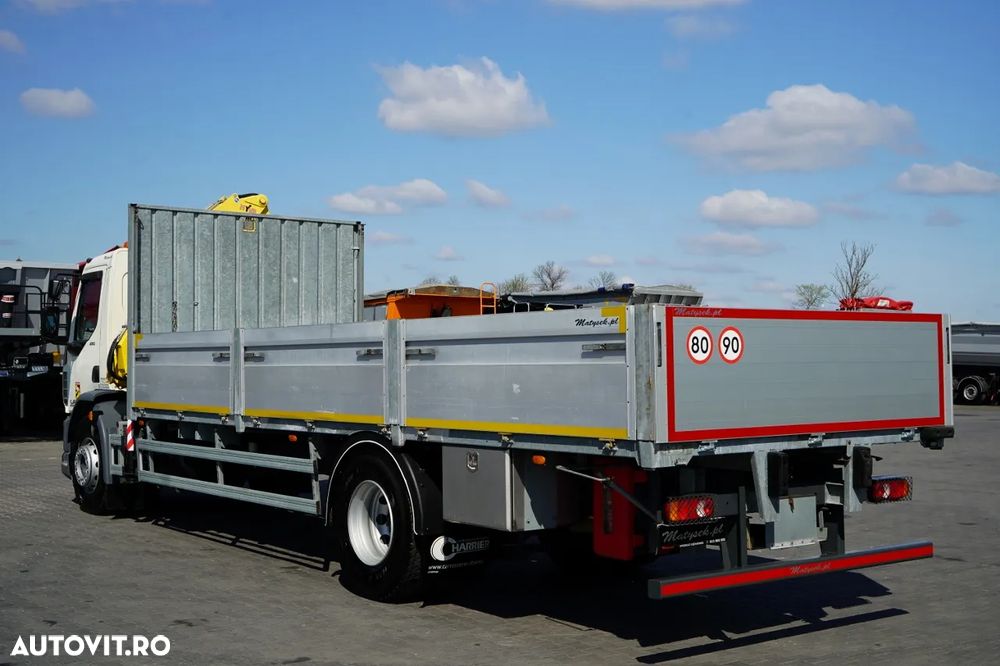 DAF LF 250 / 4X2 / LIVRARE - 7.30 + HDS HYVA HB 150XE3 / RADIOCOMANDĂ / ROTATOARE / MAX. CAPACITATE DE RIDICARE: 5200 KG / EURO 6 - 10