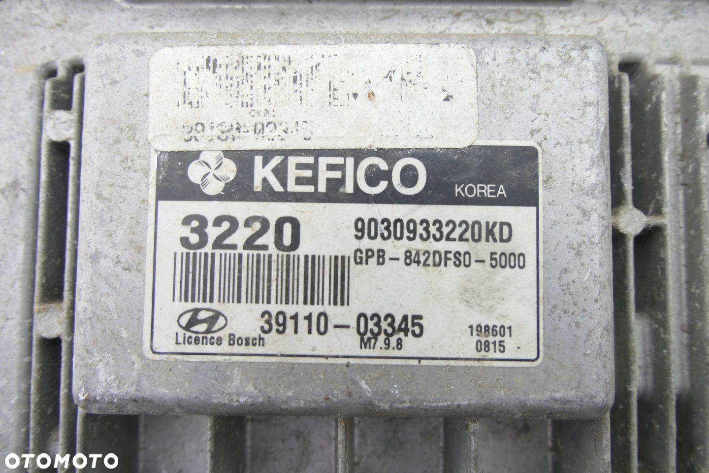 Komputer Sterownik Silnika HYUNDAI I20 1.2 B 39110-03345 - 3