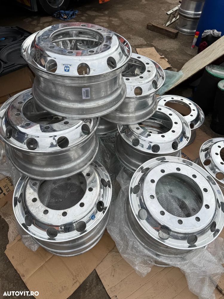 Janta Camion Autobuz ALCOA 22.5 Aluminiu NICHELAT NOU Noi - 8