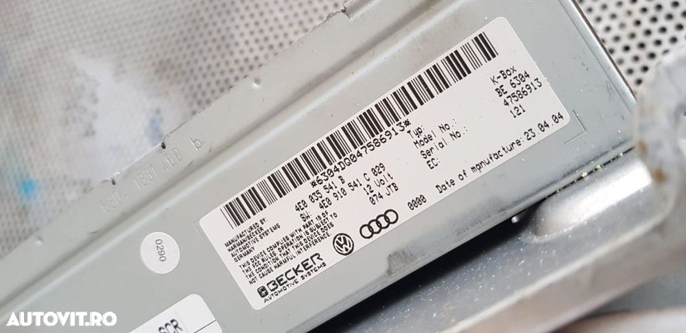 Amplificator Audio Radio TV Tuner Audi A8 D3 An 2004-2008 Cod 4E0919146  4E0035541B - 7