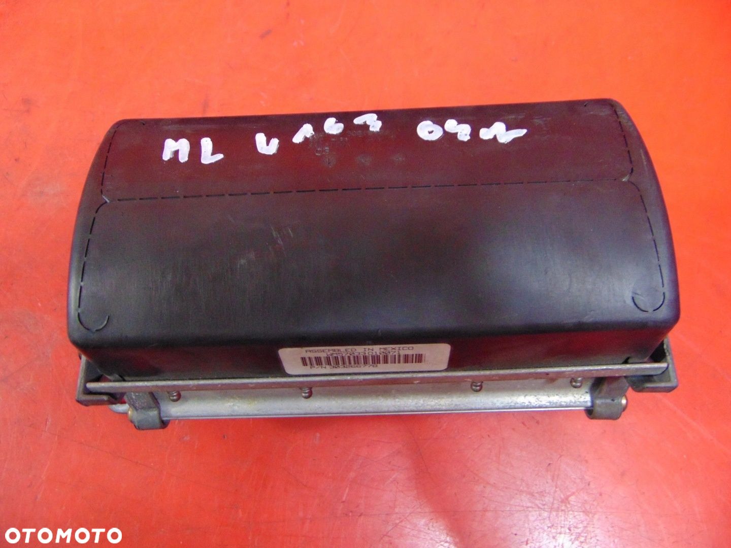MERCEDES ML W163 LIFT 02- PODUSZKA AIRBAG PASAŻERA A1638600705 - 1