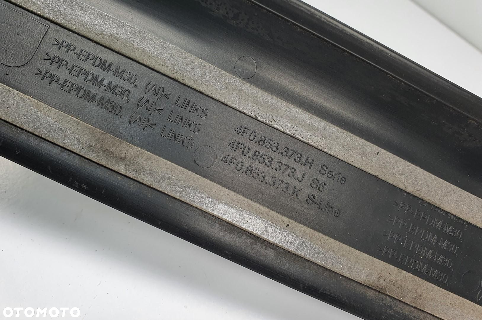 LISTWA PROGOWA LEWY PRZÓD AUDI A6 C6 4F0853373 - 6