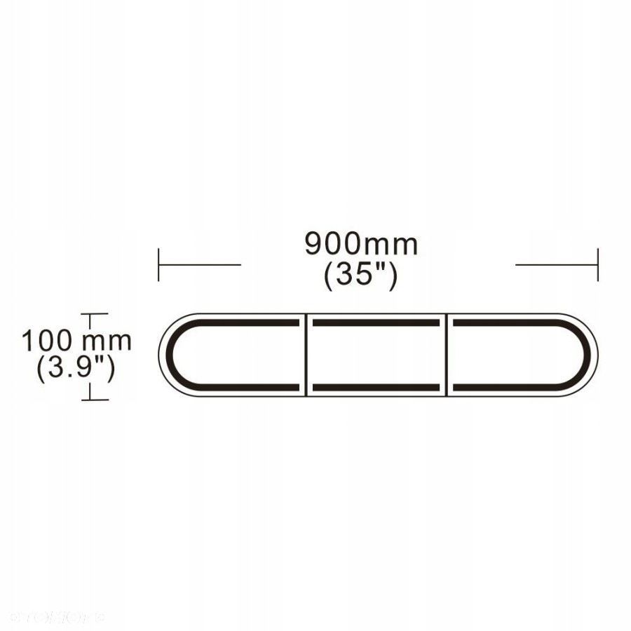 belka ostrzegawcza led 900 x 100 mm r65 r10 - 3