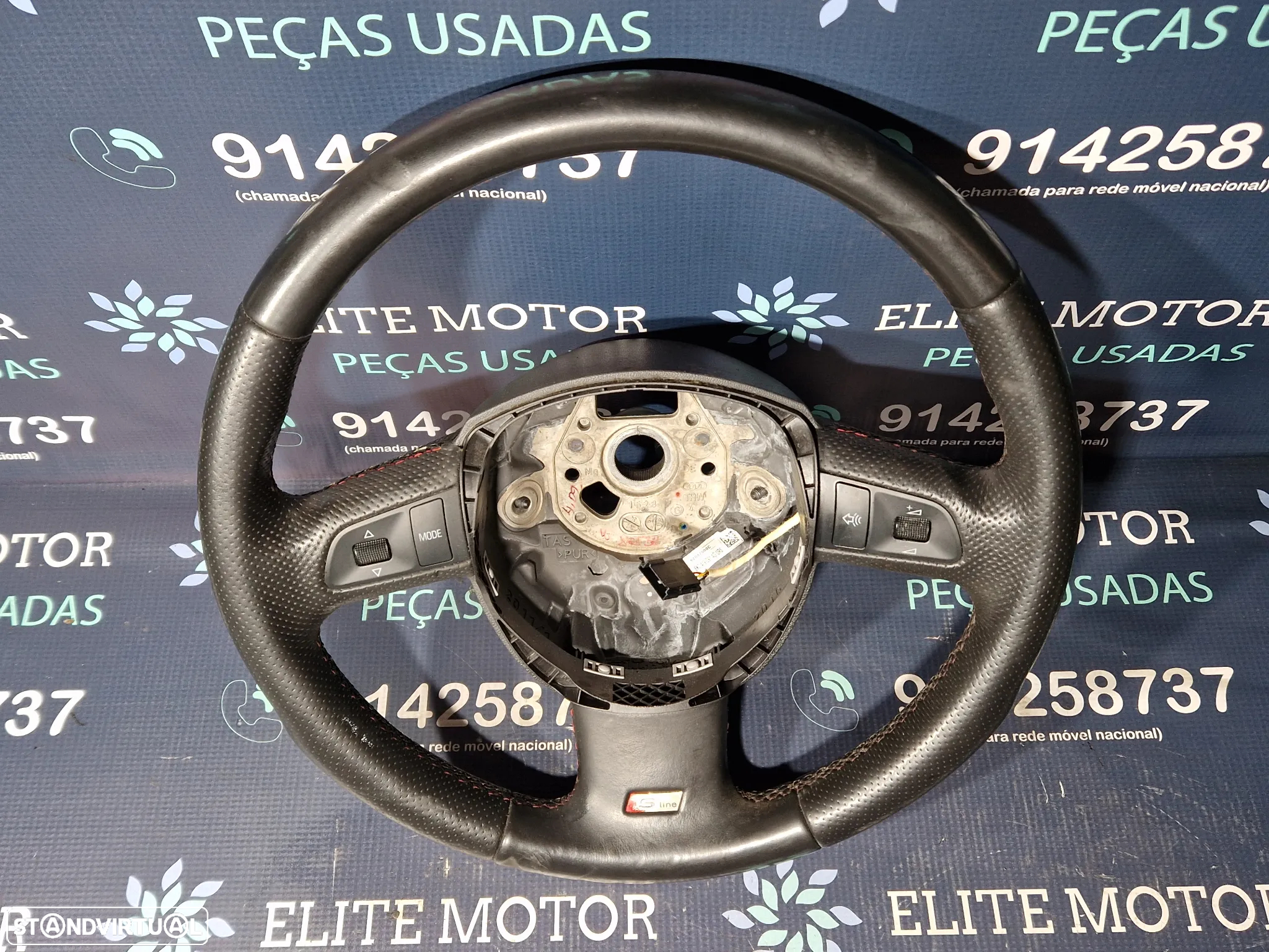 Volante usado multifunções em pele AUDI A6 C6 S-LINE - 3