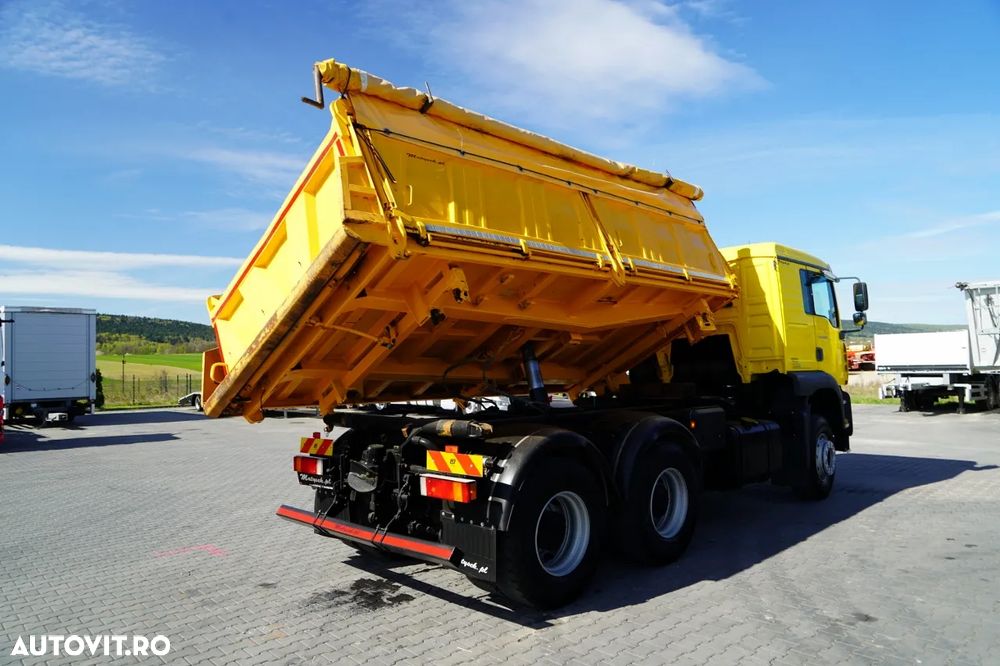 MAN TGA 26.410 / 6x4 / BASCULATOR 3 LATURĂ / MEILLER KIPER / MANUAL / - 10