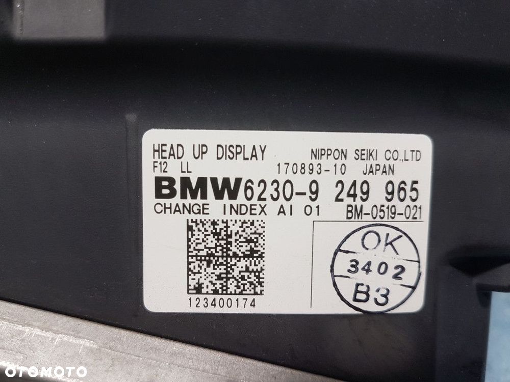 BMW M6 F6 WYŚWIETLACZ RZUTNIK HEAD UP 6230-9 - 7