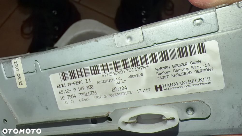 RADIO CZYTNIK NAWIGACJI BMW E90 E91 9149232 - 3