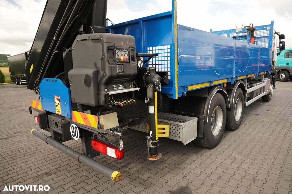 Renault C 380 / 6x4 / CAROSERIE DE LIVRARE 6,8 m / + HIAB X-HIPRO 192 ES-4 ÎNALTĂ DE RIDICARE: 12,4 M / ROTATOARE / FURCĂ PENTRU PALEȚI / EURO 6 - 20