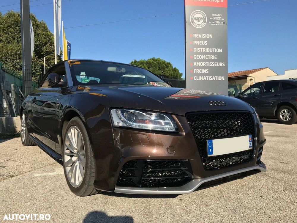 Grila Centrala compatibil cu Audi A5 8T (2008-2011) RS5 Design Negru L - 5