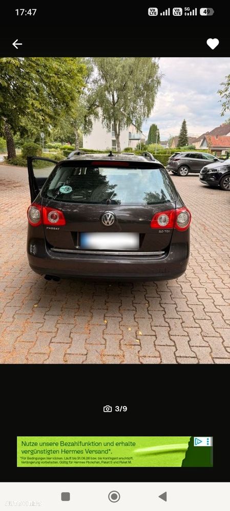Bară față completă Volkswagen Passat B6 Mokka Brown LC8Z maro - 3