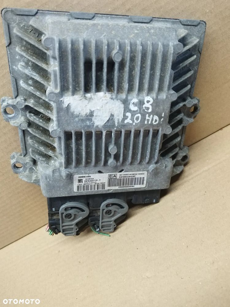 KOMPUTER STEROWNIK MODUŁ SILNIKA CITROEN PEUGEOT 2.0 HDI 9655534080 - 1