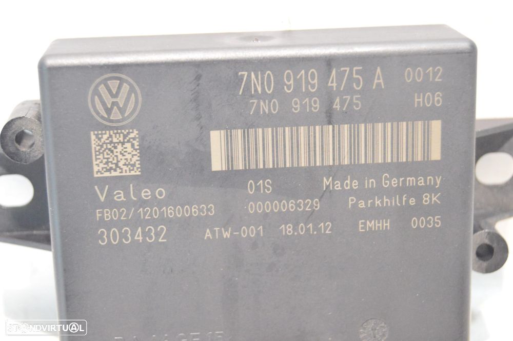 CENTRALINA ECU PARQUE PARK PARKING ESTACIONAMENTO SENSOR SENSORES MODULO ELETRONICO VALEO VW VOLKSWAGEN 7N0919475A 7N0919475 VW VOLKSWAGEN SHARAN II 2 MK2 7N1 7N2 SEAT ALHAMBRA - 5