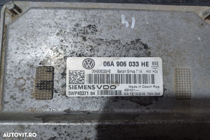 Calculator motor ECU 06A906033HE 5WP40371 - 1.6 BSE  06A906033HE 5WP4 - 3