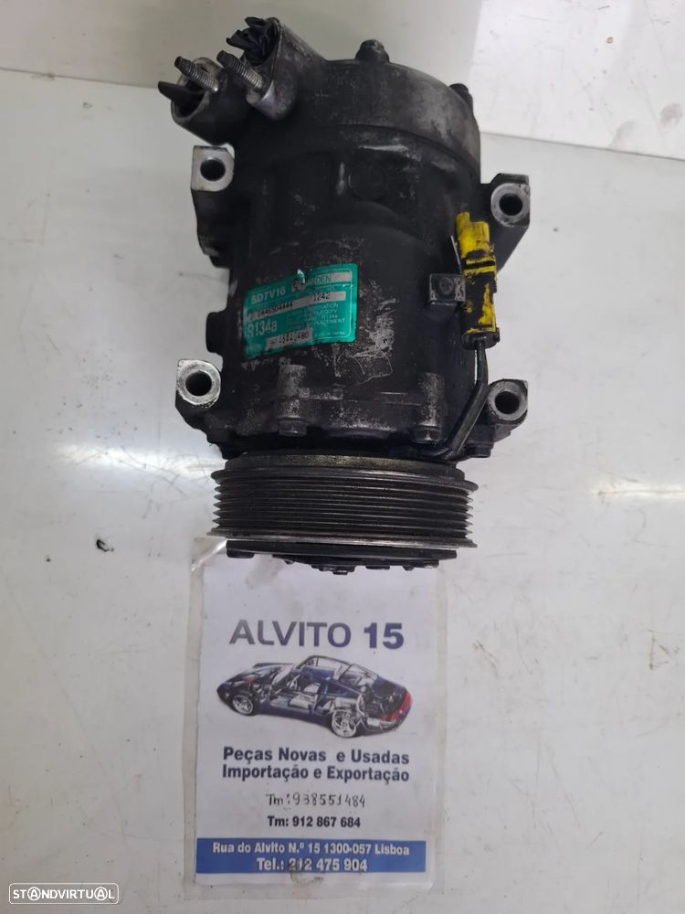 Compressor de ar condicionado / ac Peugeot - Citroen 1.6 HDI  16 válvulas referência: 9645440480