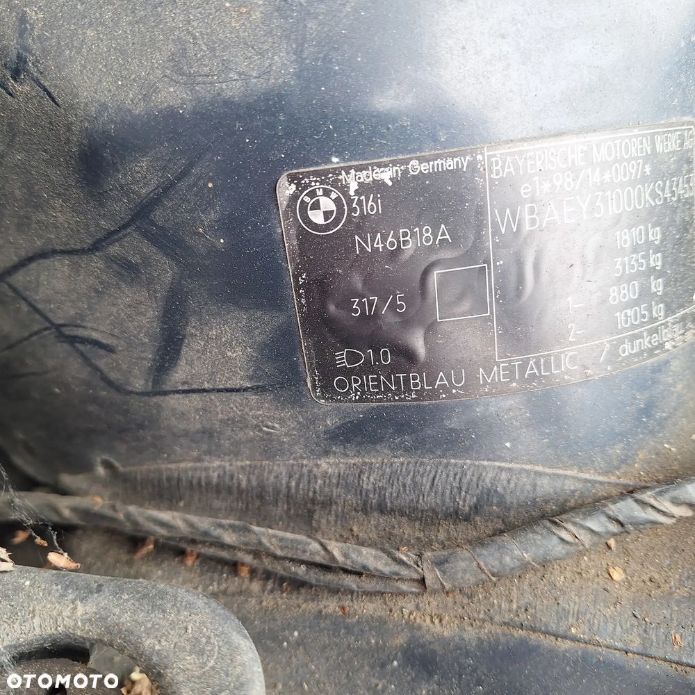 SILNIK BMW E46 1.8 N46 B18A N46B18A - 3