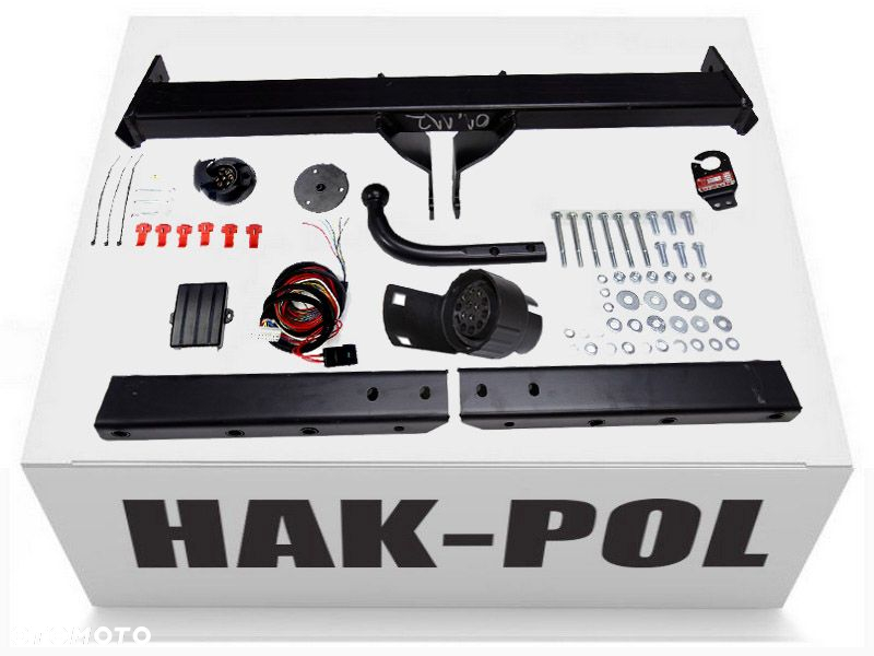 HAK HOLOWNICZY + MODUŁ + WIĄZKA + GNIAZDO 7PIN/13 DO SAMOCHODU AUDI Q5 8R 1 I B8 - 8