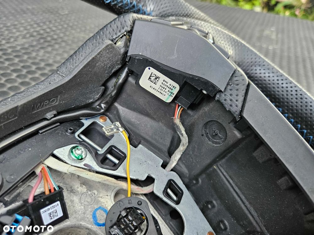 Kierownica Ścięta Trzy 3 Ramienna Pikowana Skóra Ancantara Multifunkcja Sterowanie AirBag Poduszka BMW 5 F10 F11 - 26
