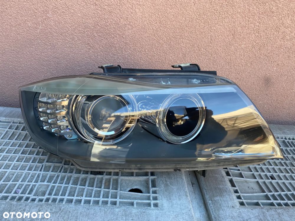 lampa bmw 3 e90 lift bi xenon nieskrętny led prawa eu - 1