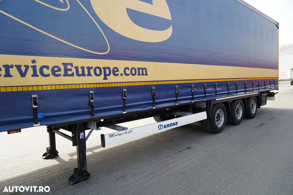 Krone CORTINĂ KRONE / MEGA / ACOPERIȘ RIDICAT / PRELATĂ ARMATĂ / PLATĂ JOSĂ / - 10