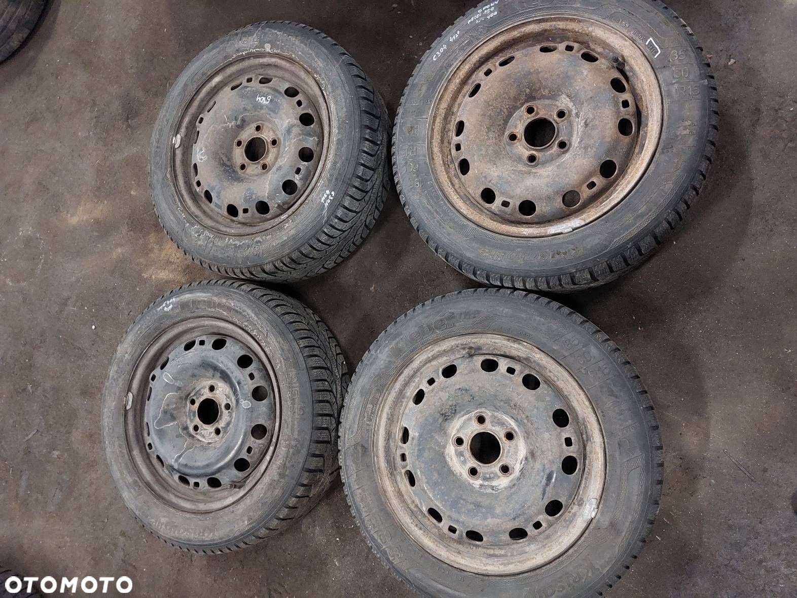 FELGI STALOWE 4 SZT 5x100 6Jx15 ET43 FI57,1 SKODA VW AUDI SEAT - 1
