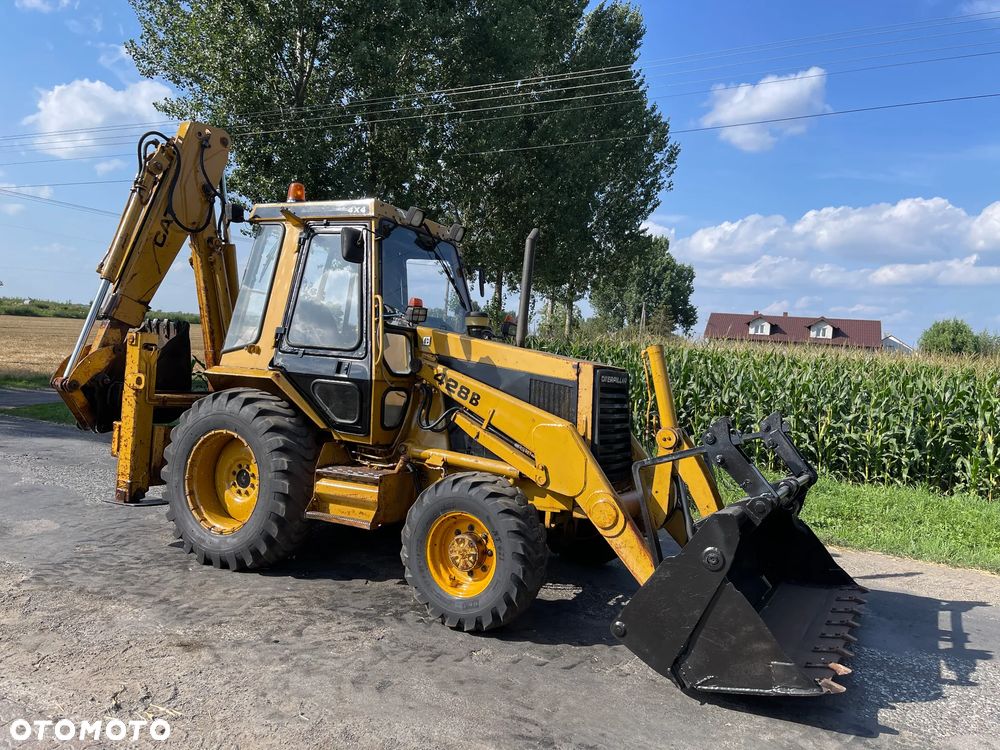 Caterpillar Koparko Ładowarka Cat 428B Caterpillar 428 Koparka Teleskop Krokodyl Widły - 20