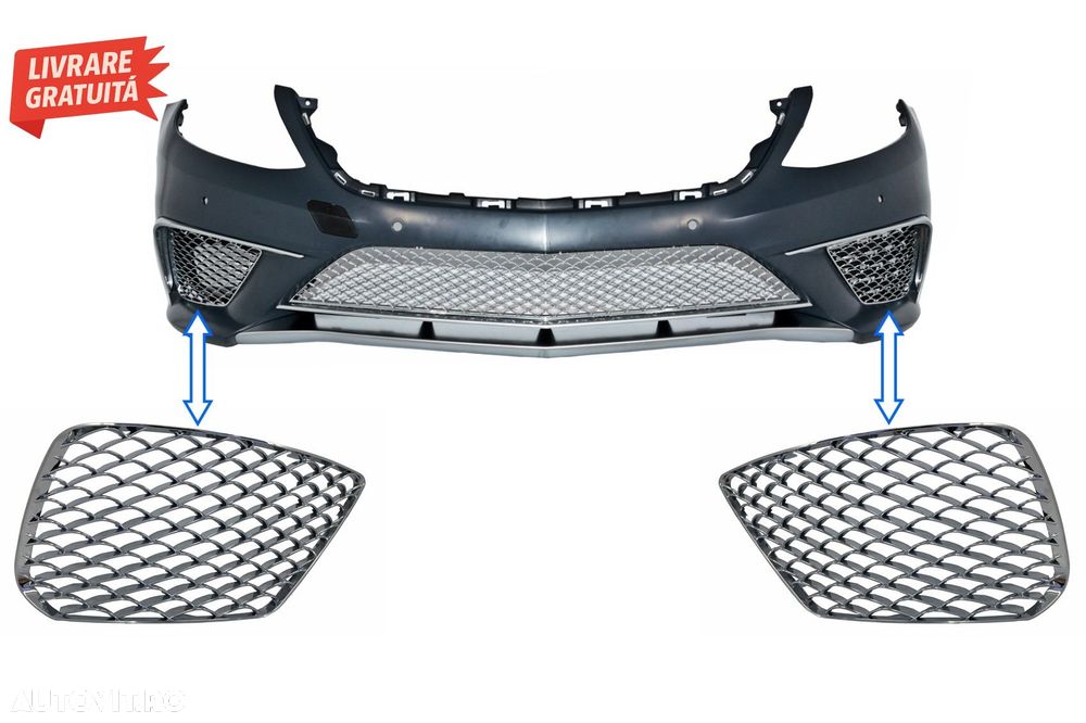 Grile Laterale Cromate Mercedes S-Class W222 (2013-2017) S65 Design- livrare gratuita - 1