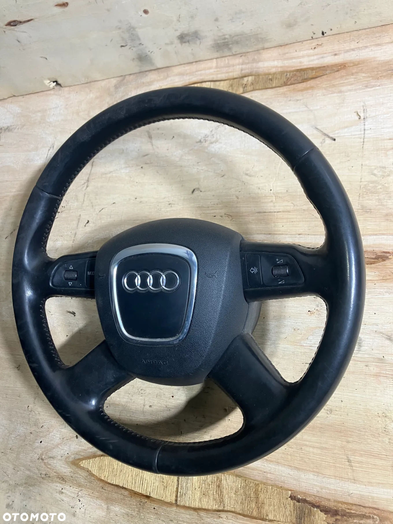 KIEROWNICA AUDI A6 C6 PODUSZKA MULTIFUNKCJA MULTIMEDIALNA PRZYCISKI SKÓRA - 3