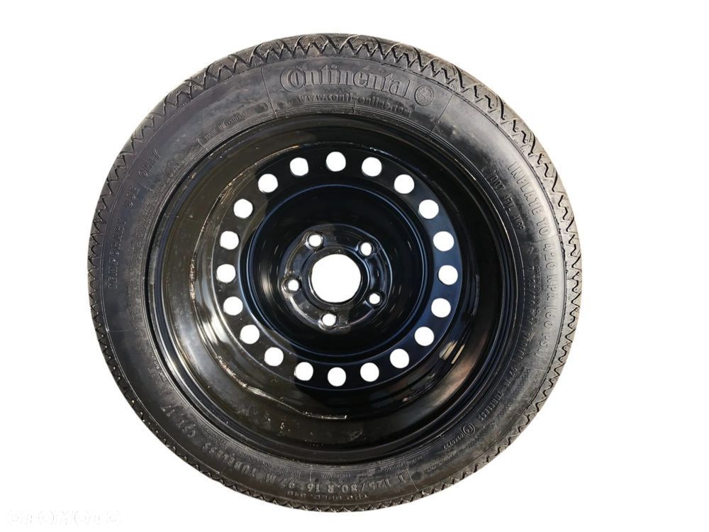 3930. koło zapasowe dojazdowe 125/80 r16 5x120 67.1mm et:41 opel insignia - 3