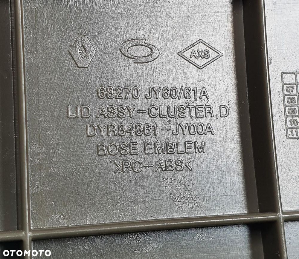 MASKOWNICA GŁOŚNIKA RENAULT KOLEOS I 68270JY60 - 4