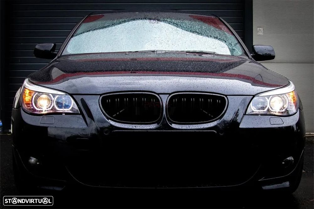 Faróis Bmw Série 5 E60 E61 (2003 a 2006) Look Xenon - 11