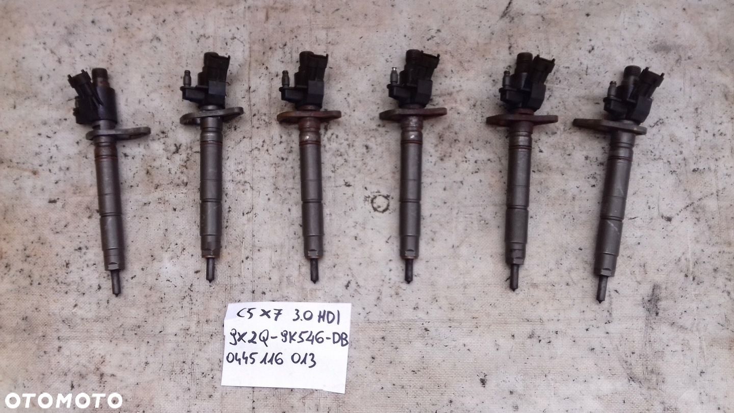 WTRYSKIWACZE WTRYSKI 9X2Q9K546DB 0445116013 PSA CITROEN PEUGEOT 3.0 HDI 08- - 1