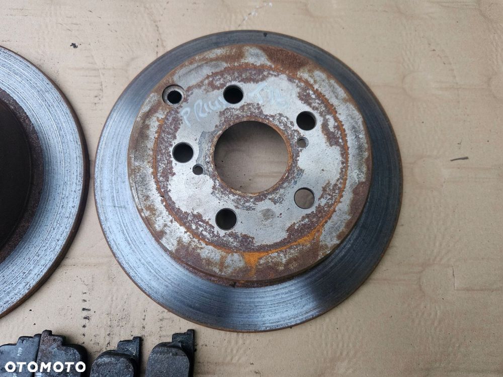 toyota prius ii 03-09 tarcze hamulcowe klocki tył - 4