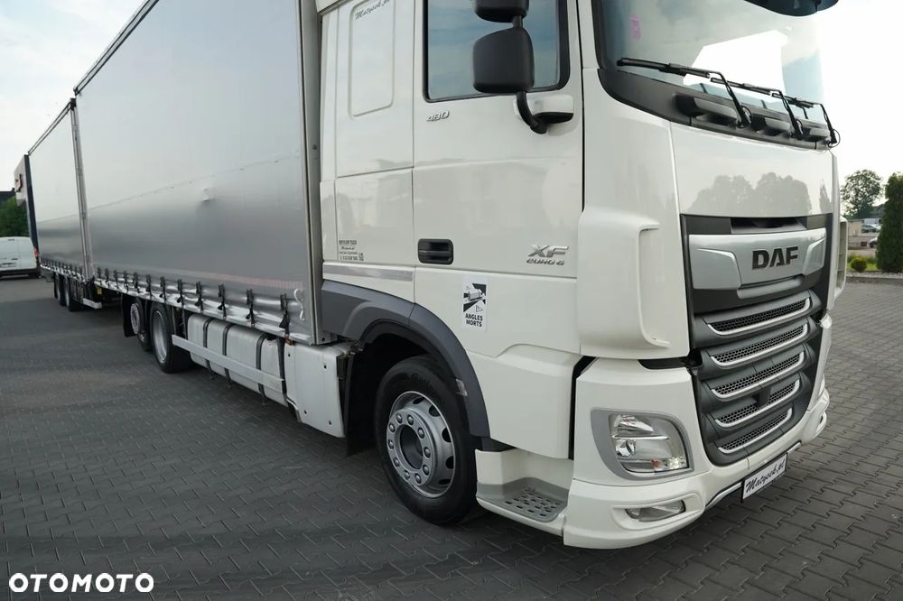 DAF XF 480 / ZESTAW TANDEM / SSC / PRZEJAZDOWY / 120 M3 / KLIMA POSTOJOWA/ OŚ PODNOSZONA /  DACH PODNOSZNY / PRZYCZEPA - 6