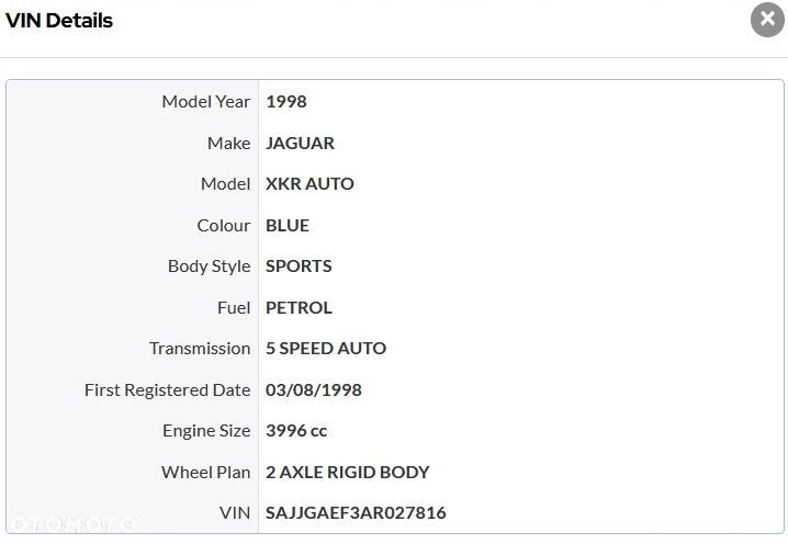 Silnik Jaguar XK XKR Supecharged X100 4.0 przebieg 143t/km 1998r - 6