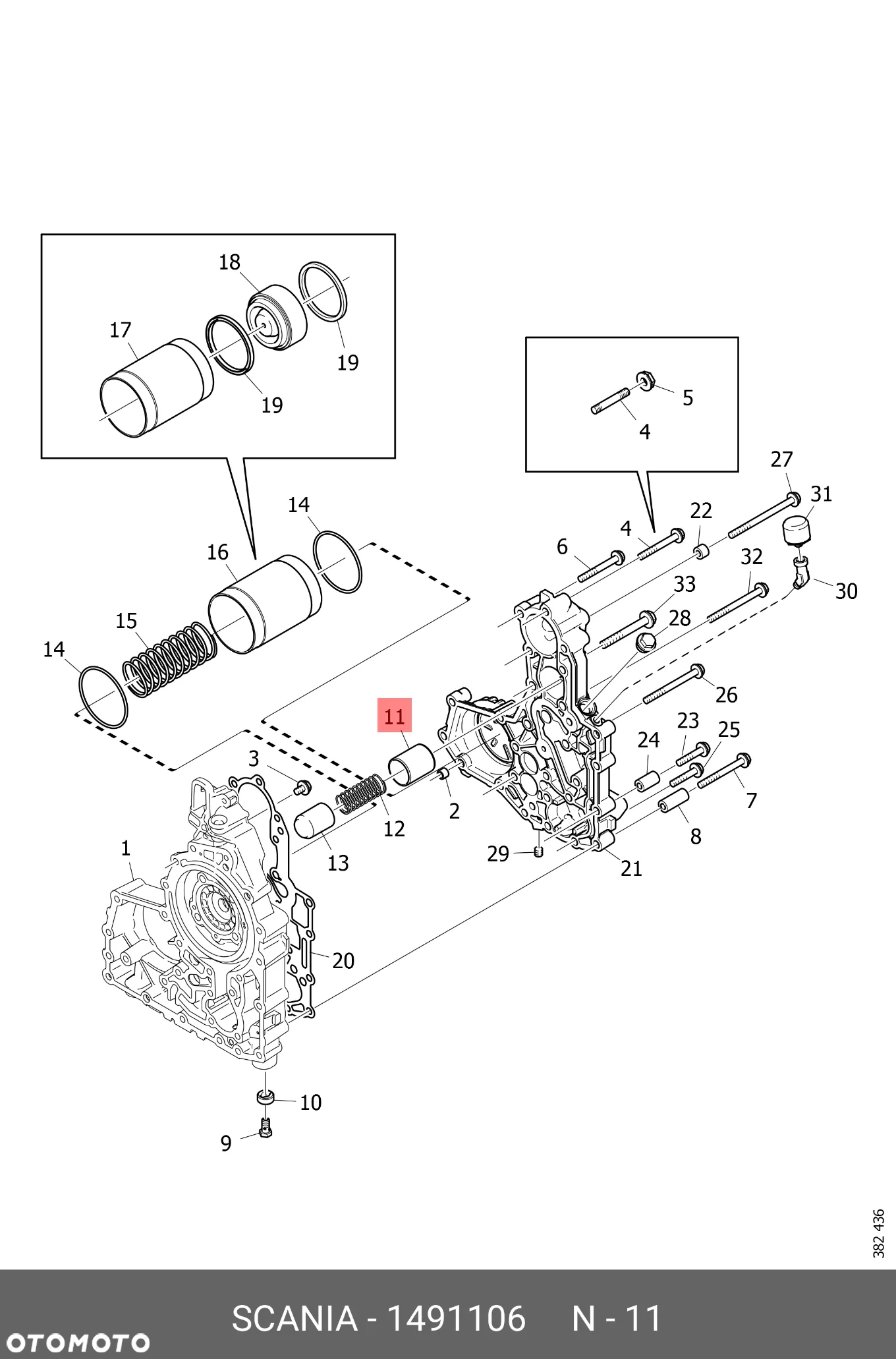 Cylinder Scania 1491106 - 4
