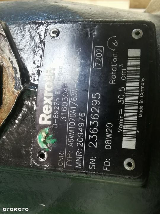 Silnik jazdy Deutz-fahr 26.6 Agrovector {Rexroth A6VM107DA1} - 4