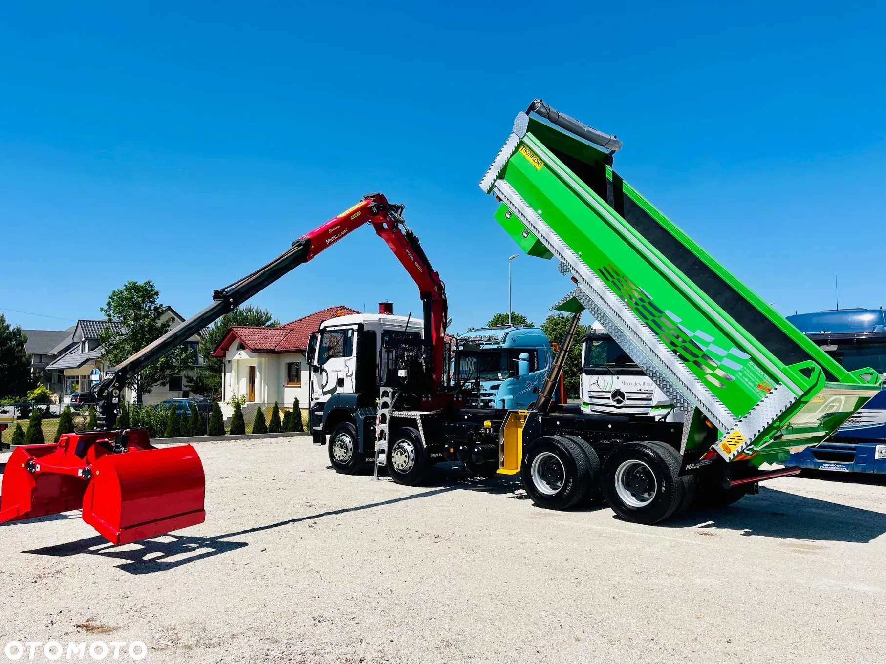 MAN MAN TGS TGX 35.400 // 8x4 // E5 // wywrotka kiper + HDS z czerpakiem / - 5