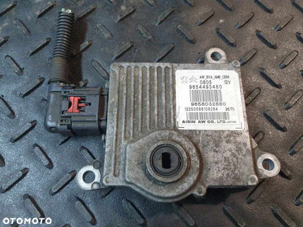 PEUGEOT 407 COUPE 3.0 24V MODUŁ STEROWNIK SKRZYNI BIEGÓW 9654493480  9658032880 + WTYCZKA INSTALACJA - 1