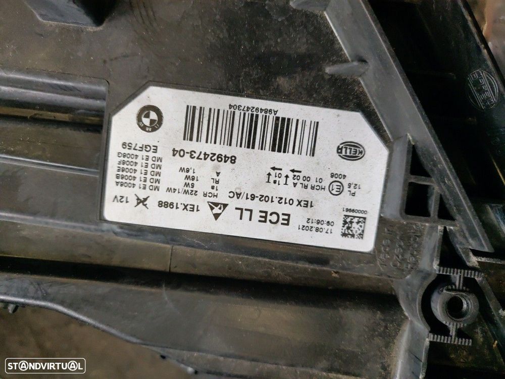 R Farol Frente Esquerdo Otica Esquerda Bmw 3 (F30, F80) - 3