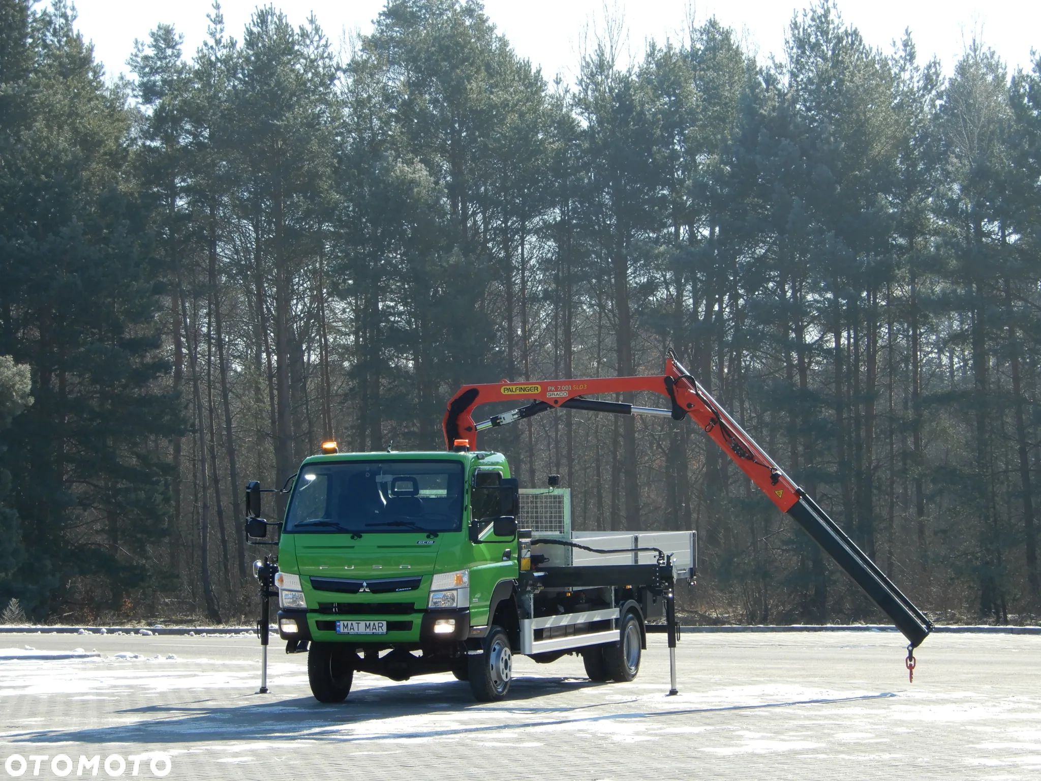 Mitsubishi FUSO CANTER 6C18 4X4 PALFINGER HDS 3.300 Udźwig Żuraw 6,2 m Skrzynia Załadowcza 8 E.Palet 4.26 Cm Stan Jak Nowy Jedyny Taki UNIKAT OKAZJA - 1