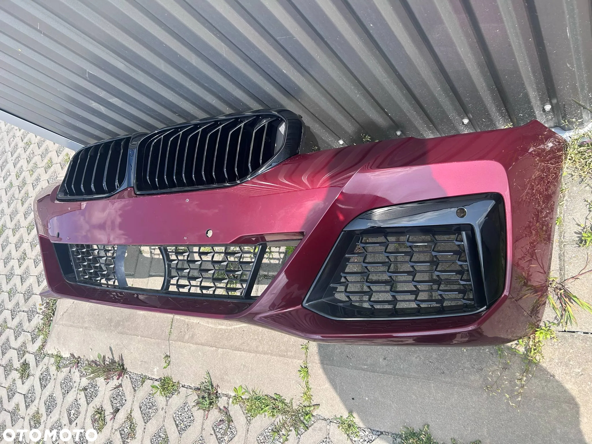BMW 5 LCI G30 G31 M-Pakiet Zderzak Przód Przedni 6xPDC Radar Aventurin Red X1C - 7