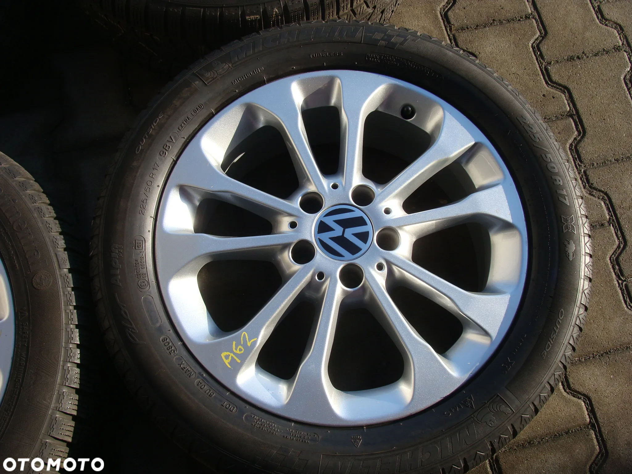 a62 5x112 VW T-Roc Passat B6 B7 Beetle Jetta Touran Caddy 6,5x17 zima 225/50 - 3